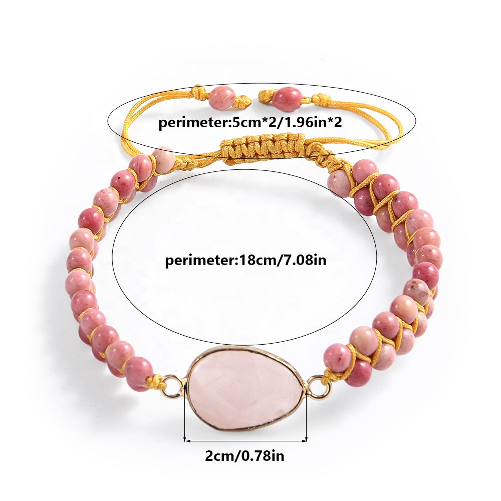 Fashion Beaded Handmade Jewelry 4mm Natural Stone  Healing Balance Yoga Jewelry 7 Chakra Bracelet
