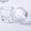 Nail Art Mini Glass Mixing Cup for Eyebrow Tint Crystal Nail Glass Cup for Nail Art Acrylic Liquid Powder Acetone