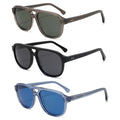 New Style High Quality Polarized Unisex Sun Glasses Double Bridge Acetate Sunglasses