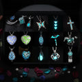 Hot Glowing Magic Charm Locket Glow in the Dark Animal Pendant Necklace Gifts Jewelry
