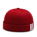 Fashion Autumn and Winter Casual Shopping Warm Hat Red Customized Baseball Cap Skullcap for Unisex