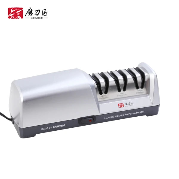TAIDEA Smart Gadgets Kitchen Ware Top Level TG2302 3 Stages Electric Diamond Steel Kitchen Knife Sharpener