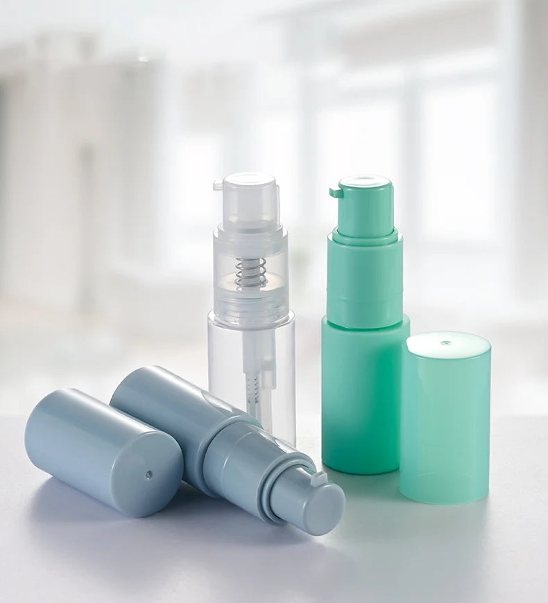 1 Oz/35ml White Transparent Green PET Plastic Bottle for Talcum Powder Dry Shampoo Spray Screen Printing for Face Masks