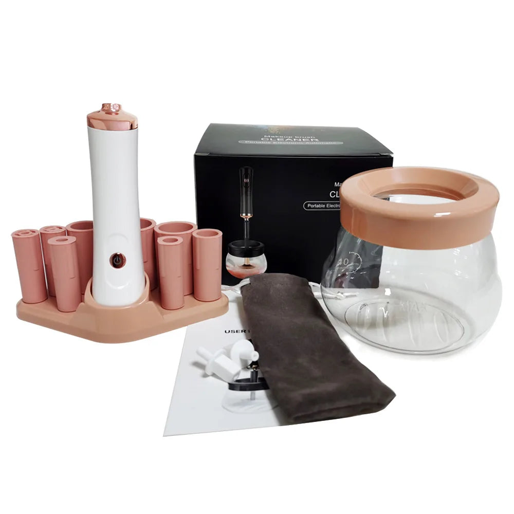 Super-Fast Electric Makeup Brush Cleaner Machine L1 Automatic Brush Cleaner Spinner Dryer and Cleaner in One