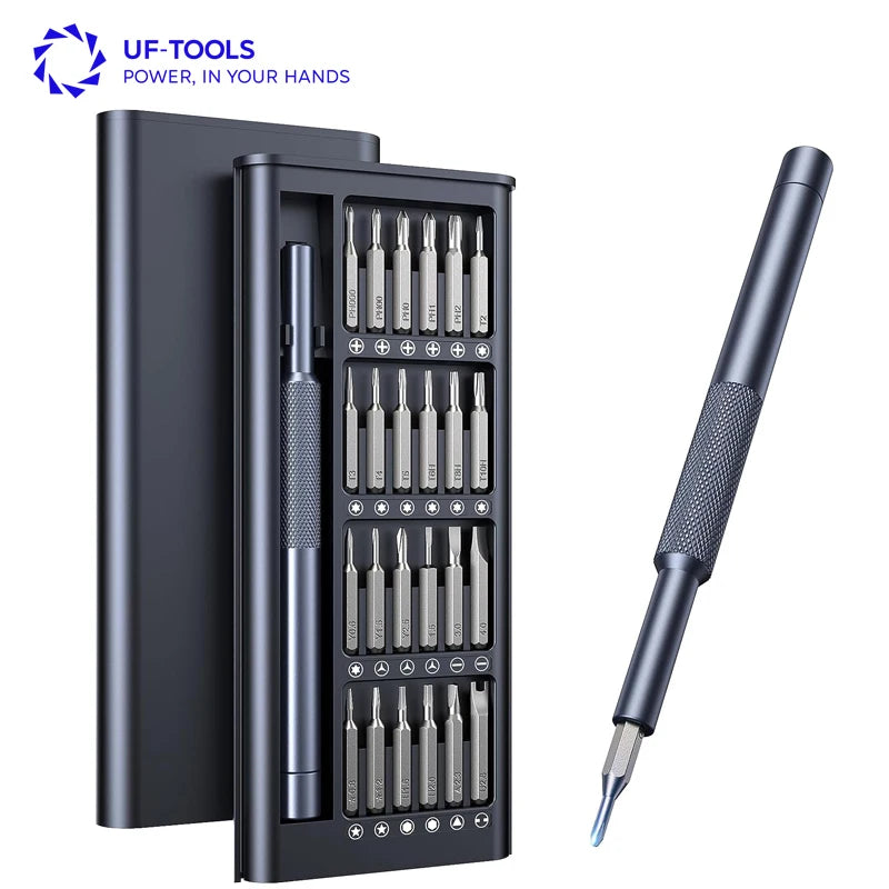UFTOOLS 25 1 Professional Mini Precision Screwdriver Set Small Repair Tool Kit Phones Watches Laptops Chrome Industrial Steel