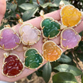 Ins Factory Wholesale Natural S925 Silver Maitreya Agate Ladies Cz pink Jade Buddha Pendant Necklace Women