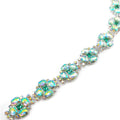 Custom Carnival Dress Accessories Green AB Resin Rhinestone Trimming Chain Rhinestone Banding Trimming Wholesale