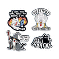 Cartoon Funny Wizard Cat Chicken Animal Letter Quotes Brooch Birthday Party Souvenir Gift Soft Enamel Lapel Pin Badge