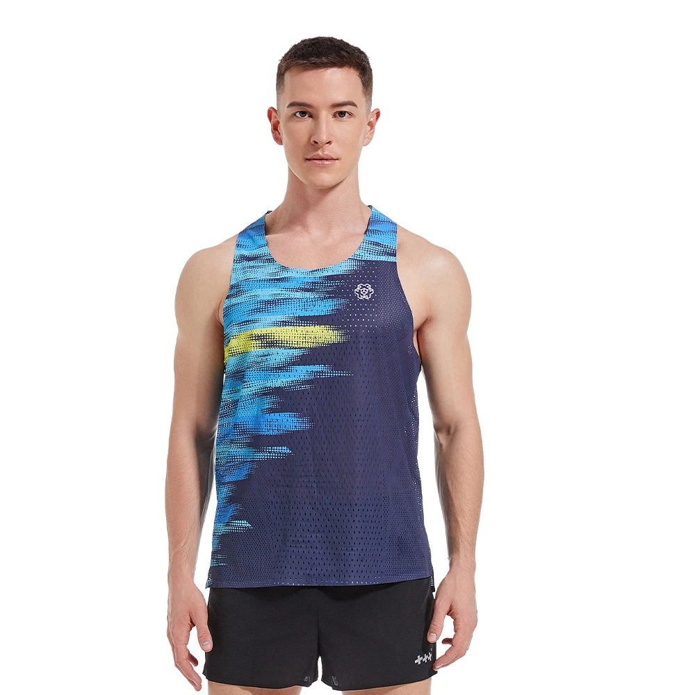Custom Running Singlet Lightweight Marathon Tank Top Breathable Workout Sleeveless Shirt