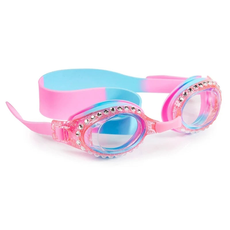 GD Funny Swim Glasses for Adults Juniors Kids Children Waterproof UV Protection Anti-Fog 5600 Rainbow Color Swim Goggles