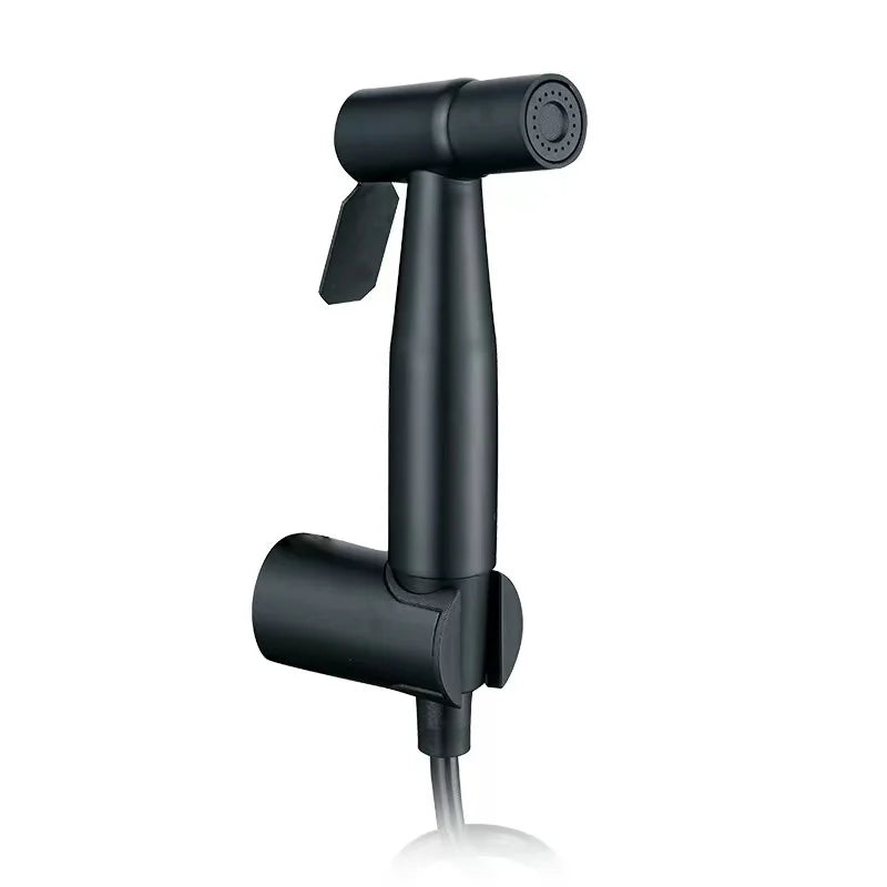 Factory Direct Stainless Steel Muslim Shower Bathroom Toilet Black Handheld Bidet Sprayer Shattaf Set With Hose for Bathroom