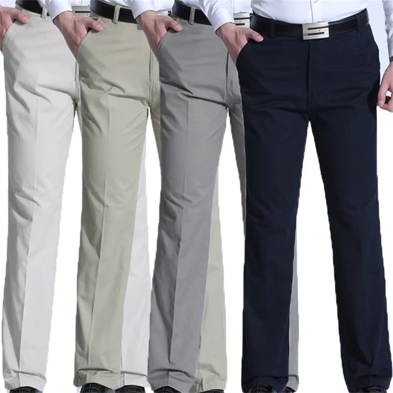 Spring and Fall New Straight Leg Business Pants Large Loose Men's Casual Pants
