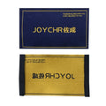 Standard Size Double Sides Sewed Woven Label Fabric Lurex Thread Custom Printed Logo Cotton Cloth Tags Sewing Label Neck Labels