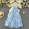 Boutique Wholesale 2026 Autumn New Style Diamonds Embedding Bra Sleeveless Waist Ruffle Edge Women's Dress