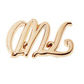 Custom Made Handbag Plate Brand Logos Zinc Alloy Hardware Gold Color Embossed Label Letters for Leather Wallet
