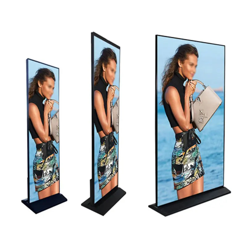 LED Digital Signage Poster Screen IP65 Rated SDK Enabled Elevator Use Publicity Display Stand