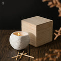 Unique Soy Wax Handmade Candle Jars Christmas Gift Wholesale White Ceramic Candle Container
