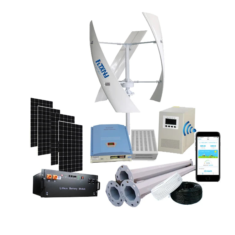 China Factory 600w 1000w 2000w 3000w 5000w 10kw Vertical Axis Wind Turbine Wind Turbines for Sale