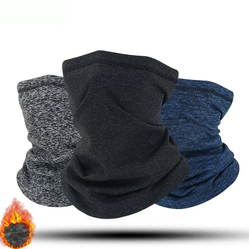 Winter Polar Fleece Neck Warmer Windproof Ski Bandana Scarf Cycling Men Outdoor Snood Face Mask