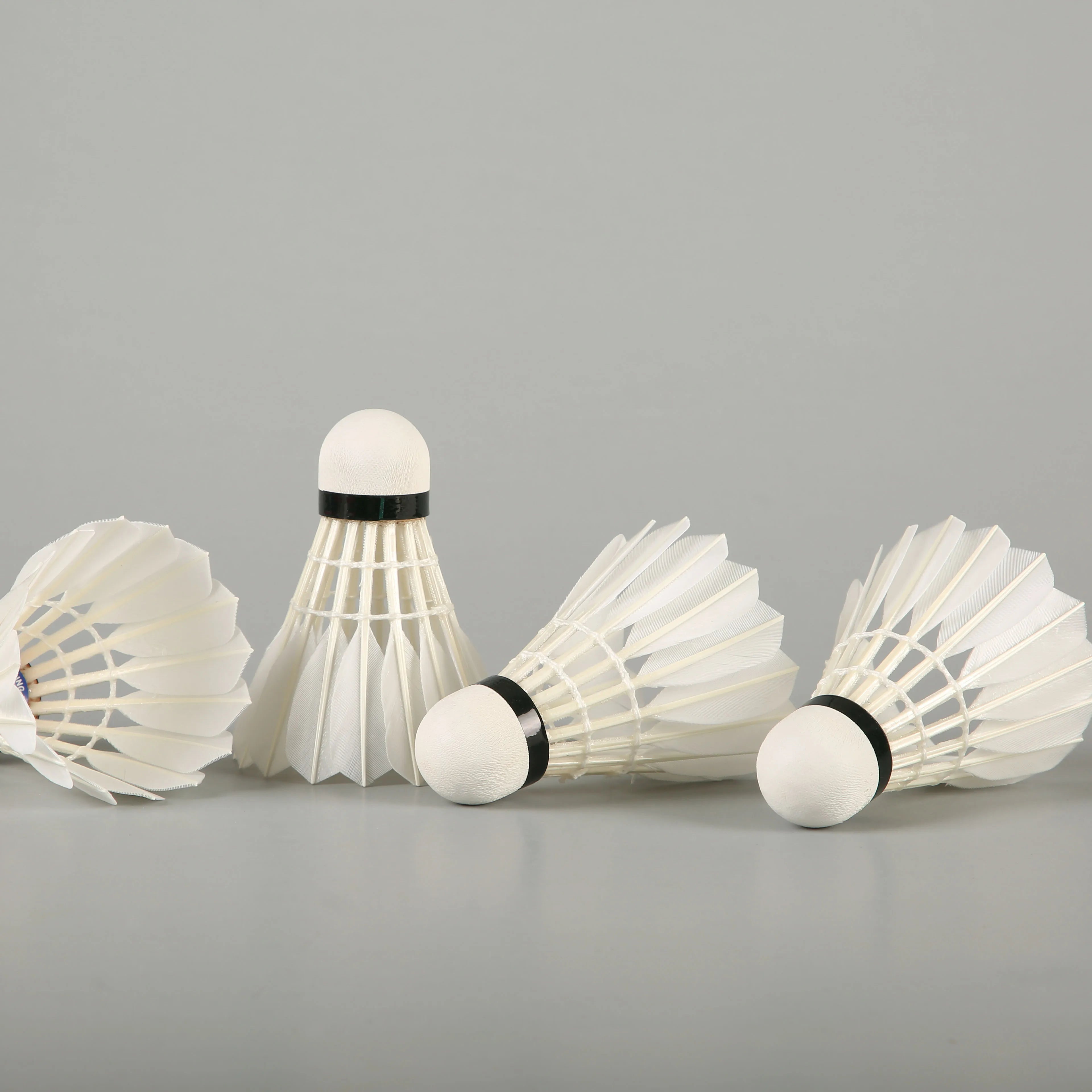 Lingmei brand class A goose feather badminton shuttlecock factory directly selling