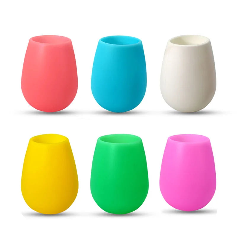 Hot Selling Product 2025 Foldable Silicone Water Bottle Outdoor Red Wine Glass Silicone Wine Cup Creative Water Cup Custom logo