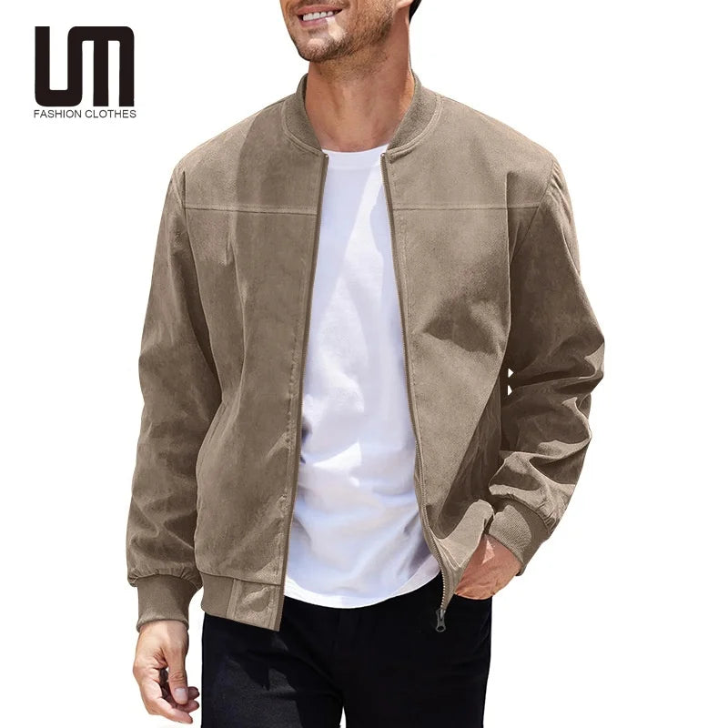 OEM ODM New Arrival Spring Autumn Fashion Men Clothing Casual Long Sleeve Zipper Bomber Jackets