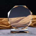 Hot Selling Custom Classical Blank K9 Crystal Glass Award Trophy Plaque for Business Gift