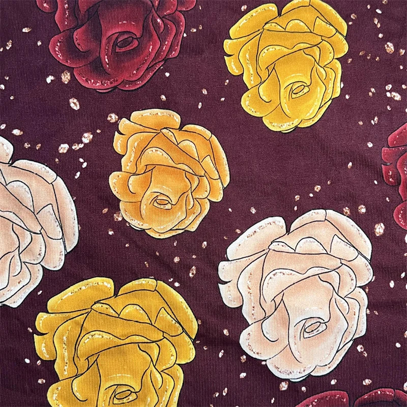 Custom Printed Combed 100% Cotton Jersey Weft Knitted Stretch Baby Sheets Fabric Shirts Dresses Bedding Girls Boys Garments