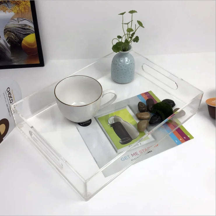 Factory Direct 3-Tier Desktop Acrylic Serving Trays Perfume Bottle Display Stand for Cosmetics