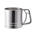5 Cup Stainless Steel Double-Layer Flour Sifter Rotary Hand Crank Baking Strainer Baking & Pastry Tool for Pastry Powdered Sugar