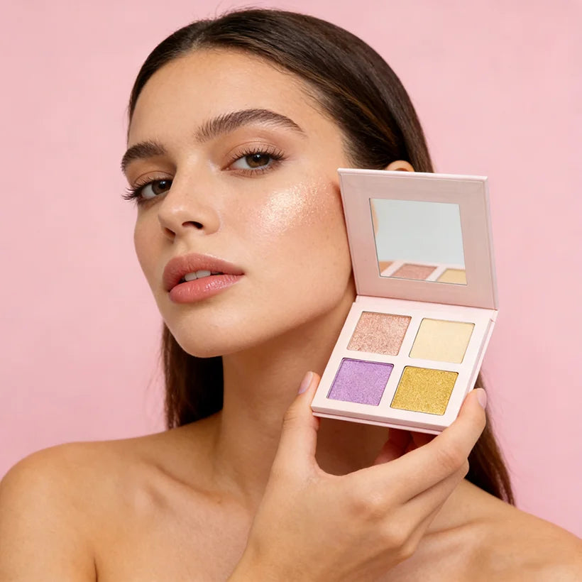 OEM Private Label Makeup Highlighter Shimmering Glitter Soft Body Highlight 11 Colors Powder Highlighter