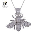 Messi Jewelry Personalized DIY Hip-hop Unisex Silver Necklace Bee Insect Necklace