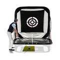 Factory Price Wholesale Custom logo Popular Style Folding Portable Home Garden Golf Hitting Net Black Outdoor Golf Practice Net