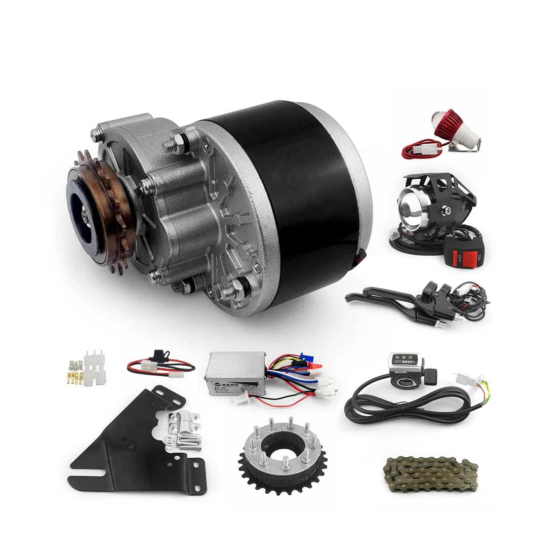 DIY Cycle Waterproof  26 28 29 Inch Rear Wheel 24V 250W Brushed Electric Bike Motor Kit