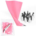Food Grade 12inch EVA Pastry Bag Sets Different Stainless Steel Icing Bag Piping Tips Set Cake Decorating Pastry Tool for Baking