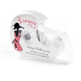 Transparent Waterproof Tape Roll with Cutter for Fixing Clothes or slip Dress