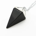 Hongzhuo Black Obsidian Quartz Crystal Round Ball Pendulum