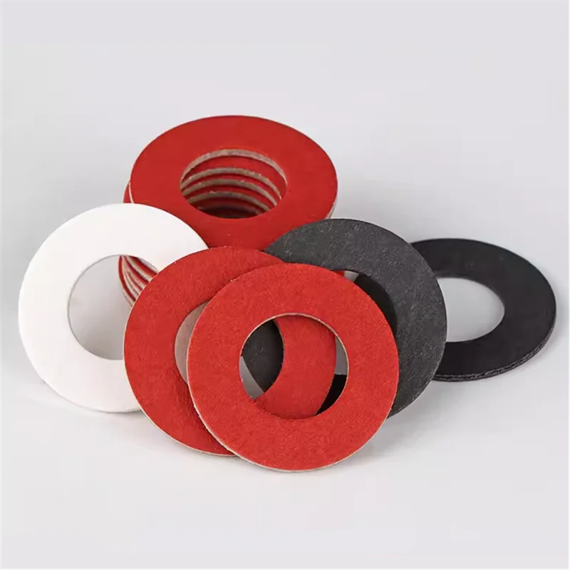 M2-M20 Customized Size Bonded Plain Finish Red Vulcanized Insulation Fiber Paper Washer (Black/White Options) Conghui CH-RIFW