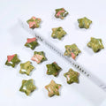 HY Crafts Wholesale Natural Crystal Rose Quartz Star Carved Round Shape Plates for Decoration carving star shape stone