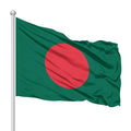 High Quality Bangladesh Flag Embroidered Silk Customizable 3x5ft World Flag Digital Printing Hot Sale Automotive Use Wholesale