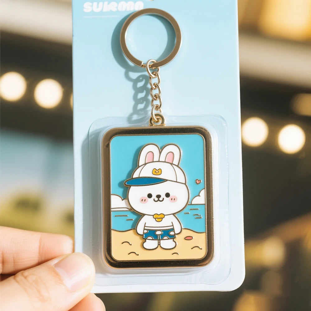 Wholesale Zinc Alloy Metal Keychain 3D Clothes Shape Enamel Key Chain Custom Logo Letter Silver Keyring for Souvenirs