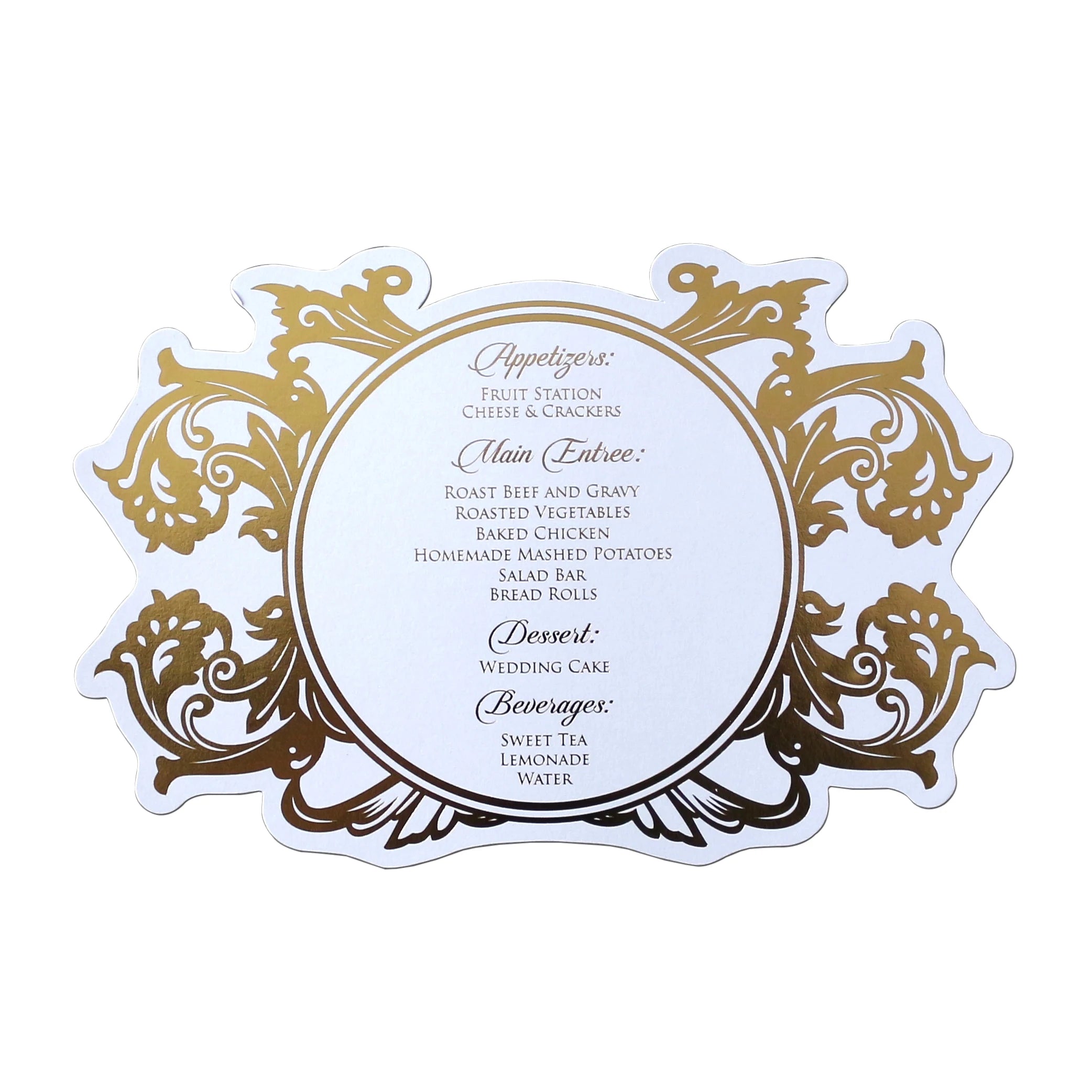 Custom Shape Invitation Pearl Paper Table Menu Cards Wedding Birthday Party Invitation Cards