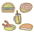 Factory Hot Sale Cartoon Food Pattern logo Iron on Embroidery Patches