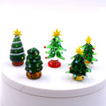 Wholesale Customized Miniature Murano Lampwork Art Ornaments Glass Christmas Tree Figurine Baubles Decoration