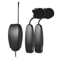 Wireless UHF Microphone System 2 Transmitter and 1 Receiver Musical Instrument Lavalier Lapel Mics for Smartphone Computer Speak