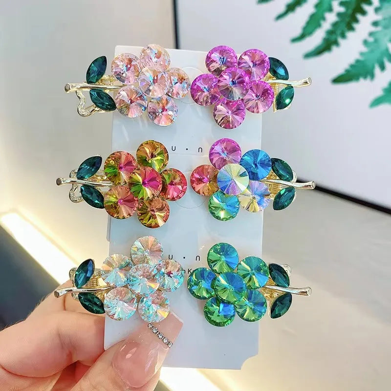 Korean Hair Accessories Hair Pins Fashion Bling Pearl Diamond Rhinestone Hair Clips for Women