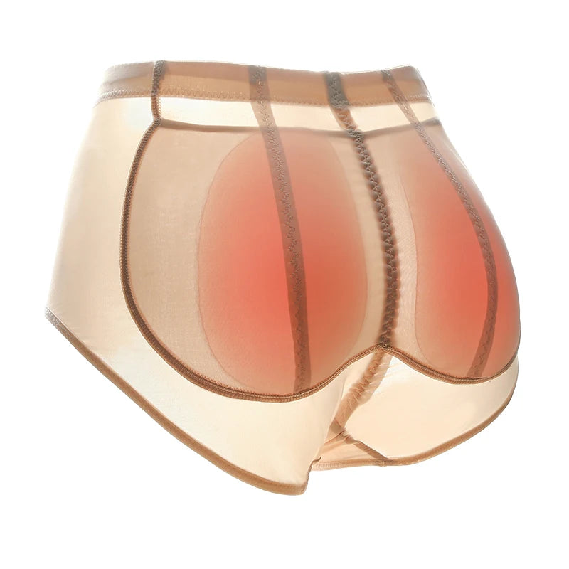 2026 Women's Breathable Underwear Butt and Hip Shaper Padded Panties Removable Silicone Padded Buttocks Briefs Color Box Packing