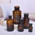 Factory Sale 125ml 250ml 500ml 1000ml Glass Amber Apothecary Jars With Glass Stopper Decorative Laboratory Reagent Vial