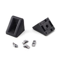 China Manufacturer ML-1013 Rohs 40L-joint 40*40mm 40x40mm Black Nylon Corner Bracket From Infection Moulding Pa66 Gf30