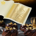 4.33*4.33CM 24K 99.9% Gold Leaf Edible Gold Flakes for Food Decoration Wine Cake Coffee Ice Cream Steak